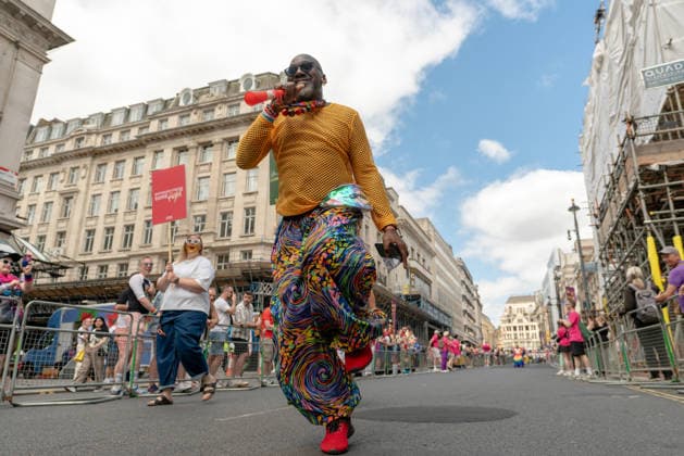 Pride March 2026, London UK 04 July 2026 Participants take part in London Pride 2026 celebrations in central London on 4 July 2026. The annual event brought together members of the LGBTQ+ community, allies, and supporters to celebrate diversity, visibility, and equality., Credit:JAMES LEONARD COOK James Cook Avalon  Copyright: xJAMESxLEONARDxCOOKx xJamesxCookx xAvalonx 1114385919