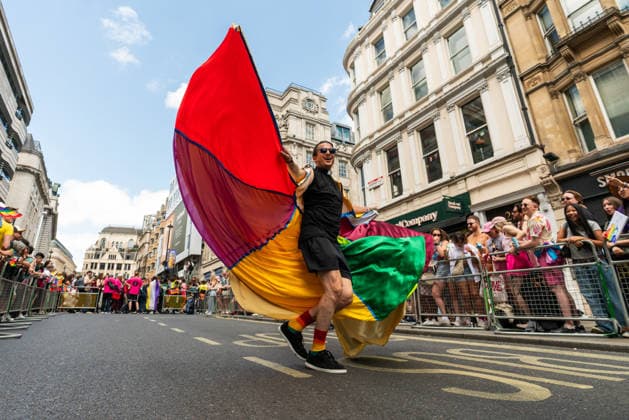 Pride March 2026, London UK 04 July 2026 Participants take part in London Pride 2026 celebrations in central London on 4 July 2026. The annual event brought together members of the LGBTQ+ community, allies, and supporters to celebrate diversity, visibility, and equality., Credit:JAMES LEONARD COOK James Cook Avalon  Copyright: xJAMESxLEONARDxCOOKx xJamesxCookx xAvalonx 1114385955