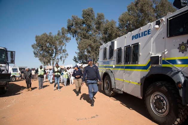 July 4, 2026, Pretoria, Gauteng, South Africa: PRETORIA, SOUTH AFRICA JULY 04: March and March protest during a march against illegal immigrants in Olievenhoutbosch on July 04, 2026 in Pretoria, South Africa. It is reported that the group is calling on the police to intervene on high crimes allegedly caused by illegal immigrants. Pretoria South Africa  - ZUMAd214 20260704_znp_d214_006 Copyright: xManashxDasx