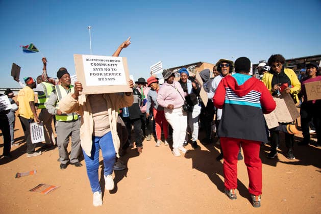 July 4, 2026, Pretoria, Gauteng, South Africa: PRETORIA, SOUTH AFRICA JULY 04: March and March protest during a march against illegal immigrants in Olievenhoutbosch on July 04, 2026 in Pretoria, South Africa. It is reported that the group is calling on the police to intervene on high crimes allegedly caused by illegal immigrants. Pretoria South Africa  - ZUMAd214 20260704_znp_d214_036 Copyright: xManashxDasx