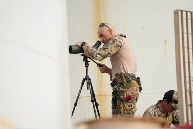 Pope Leo XIV visits the Southern Italian island of Lampedusa LAMPEDUSA, ITALY - JULY 04: Security forces scan the area and take measures on the occasion of Pope Leo XIV s visit to Lampedusa, Italy, on July 04, 2026. Pope Leo XIV arrived in Lampedusa to rise attention to the migrant issue and the unique position of the island on this matter. During his visit he met with a group of migrants, accompanied by the Red Cross at Favaloro Pier, inaugurating a new plaque with the new name of the Pier dedicated to Pope Francis. Later nearly 4000 people gathered in the sport field to attend the homily celebrated by the Pope. Valeria Ferraro Anadolu Lampedusa Italy. Editorial use only. Please get in touch for any other usage.  Copyright: x2026xAnadoluxValeriaxFerrarox