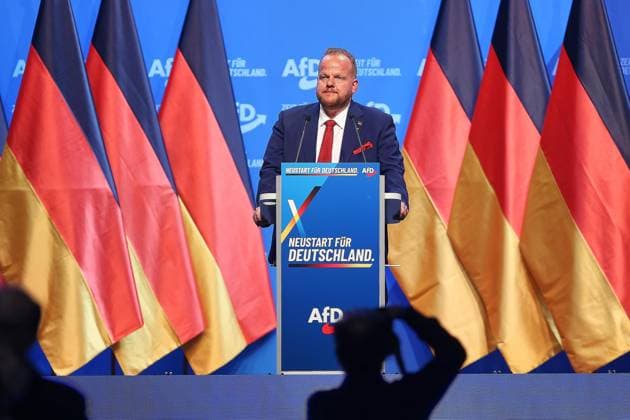 Erfurt, Thüringen, Deutschland, 04.07.2026: Messe: AfD-Bundesparteitag: Sven Tritschler *** Erfurt, Thuringia, Germany, July 4, 2026, AfD National Party Convention, Sven Tritschler Copyright: xdtsxNachrichtenagenturx dts_126376