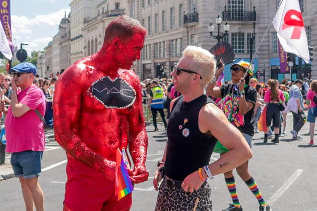 . 04 07 2026. London, United Kingdom. Pride in London Parade 2026. Pride in London 2026 a celebration of LGBTQ+ pride, with a parade through Piccadilly to performances on stage at Trafalgar Square.  xMartynxWheatleyx xi-Imagesx IIM-26883-0003