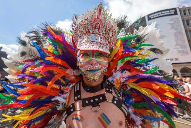 . 04 07 2026. London, United Kingdom. Pride in London Parade 2026. Pride in London 2026 a celebration of LGBTQ+ pride, with a parade through Piccadilly to performances on stage at Trafalgar Square.  xMartynxWheatleyx xi-Imagesx IIM-26883-0008