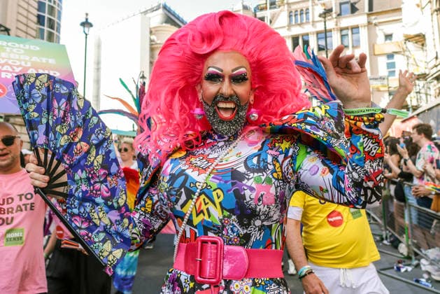 . 04 07 2026. London, United Kingdom. Pride in London Parade 2026. Pride in London 2026 a celebration of LGBTQ+ pride, with a parade through Piccadilly to performances on stage at Trafalgar Square.  xMartynxWheatleyx xi-Imagesx IIM-26883-0019