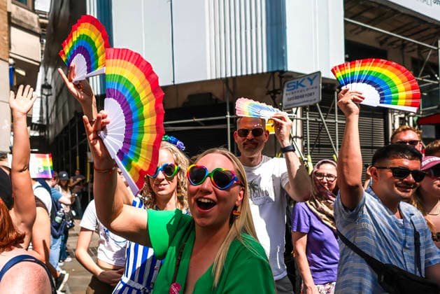 . 04 07 2026. London, United Kingdom. Pride in London Parade 2026. Pride in London 2026 a celebration of LGBTQ+ pride, with a parade through Piccadilly to performances on stage at Trafalgar Square.  xMartynxWheatleyx xi-Imagesx IIM-26883-0021