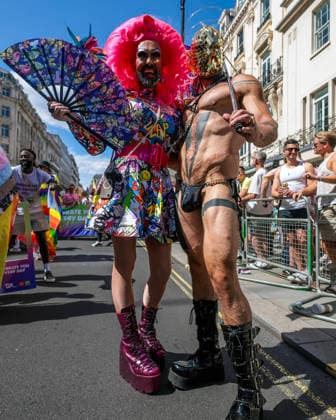 . 04 07 2026. London, United Kingdom. Pride in London Parade 2026. Pride in London 2026 a celebration of LGBTQ+ pride, with a parade through Piccadilly to performances on stage at Trafalgar Square.  xMartynxWheatleyx xi-Imagesx IIM-26883-0024