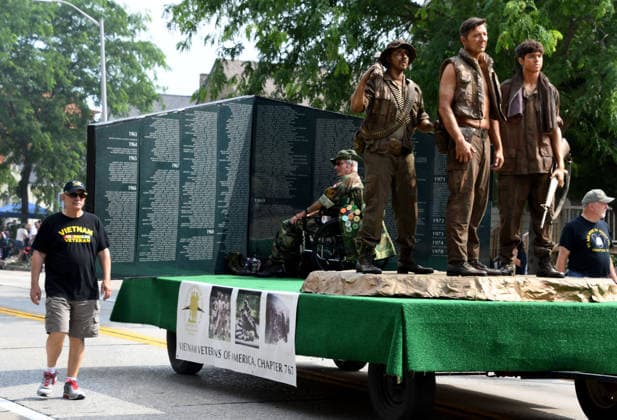 July 4, 2026, Racine, Wisconsin, USA: The Vietnam Veterans of America Chapter 767 is part of the parade as Racine, Wisconsin hosted its 90th annual 4th of July parade on Main Street July 4, 2026.The theme was Ã¢â‚¬oeHappy 250 America. Racine USA  - ZUMAh154 20260704_znp_h154_004 Copyright: xMarkxHertzbergx