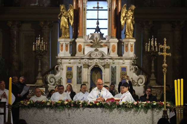 Santiago, July 4, 2026 A Holy Mass is being held at the Metropolitan Cathedral of Santiago for the victims of the earthquake in Venezuela and for the country’s reconstruction. Jonnathan Oyarzun Aton Chile, Santiago, Chile Aton 1169955  Copyright: JONNATHANxOYARZUN ATONxCHILE