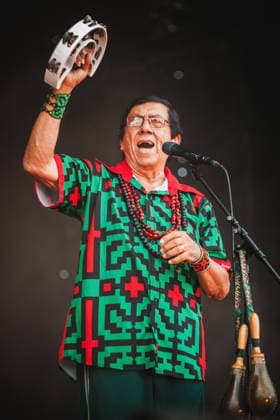 Los Mirlos live at Roskilde Festival 2026 Roskilde, Denmark. 04th, July 2026. The Peruvian cumbia band Los Mirlos performs a live concert during the Danish music festival Roskilde Festival 2026 in Roskilde. Denmark, Roskilde  Copyright: xGonzalesxPhoto ChristianxHjorthx