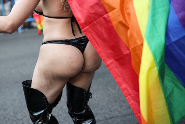 2026 National LGBTI Pride Parade in Madrid: A person dancing during the 2026 National LGBTI Pride Parade on July 4, 2026, in Madrid, Spain. The 2026 National Pride Parade, under the slogan Take to the Streets with Pride: Dissent and Resistance, calls for a National Pact against hate speech, the effective implementation of LGBTQ+ and transgender laws, the criminalization of conversion therapies with prison sentences, and the recognition of non-binary and intersex people. JULY 4, 2026 PARADE Alejandro Martínez See Madrid, Madrid, Spain  Copyright: xAlejandroxMartinezxVÃ lezx 7644498