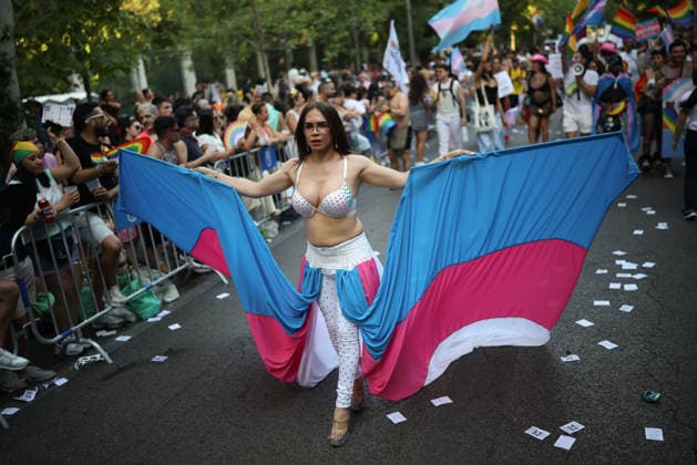 2026 National LGBTI Pride Parade in Madrid Scenes from the 2026 National LGBTI Pride Parade on July 4, 2026, in Madrid, Spain. The 2026 National Pride Parade, under the slogan Take to the Streets with Pride: Dissent and Resistance, calls for a National Pact against hate speech, the effective implementation of LGBTQ+ and trans laws, the criminalization of conversion therapies with prison sentences, and the recognition of non-binary and intersex people. JULY 4, 2026 PARADE Alejandro Martínez, Madrid, Madrid, Spain  Copyright: xAlejandroxMartinezxVÃ lezx 7644503