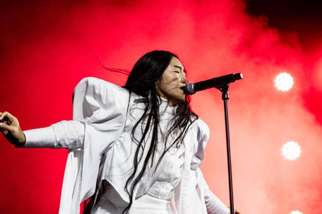 Audrey Nuna live at Roskilde Festival 2026 Roskilde, Denmark. 04th, July 2026. The American singer and rapper Audrey Nuna performs a live concert during the Danish music festival Roskilde Festival 2026 in Roskilde. Denmark, Roskilde  Copyright: xGonzalesxPhoto ErlingxBrodersenx