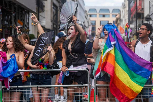 . 04 07 2026. London, United Kingdom. Pride in London Parade 2026. Pride in London 2026 a celebration of LGBTQ+ pride, with a parade through Piccadilly to performances on stage at Trafalgar Square.  xMartynxWheatleyx xi-Imagesx IIM-26883-0043