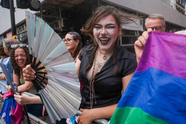 . 04 07 2026. London, United Kingdom. Pride in London Parade 2026. Pride in London 2026 a celebration of LGBTQ+ pride, with a parade through Piccadilly to performances on stage at Trafalgar Square.  xMartynxWheatleyx xi-Imagesx IIM-26883-0044