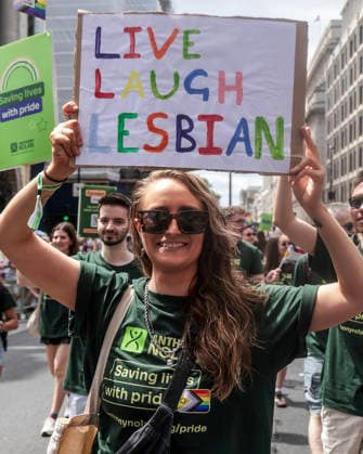 . 04 07 2026. London, United Kingdom. Pride in London Parade 2026. Pride in London 2026 a celebration of LGBTQ+ pride, with a parade through Piccadilly to performances on stage at Trafalgar Square.  xMartynxWheatleyx xi-Imagesx IIM-26883-0046