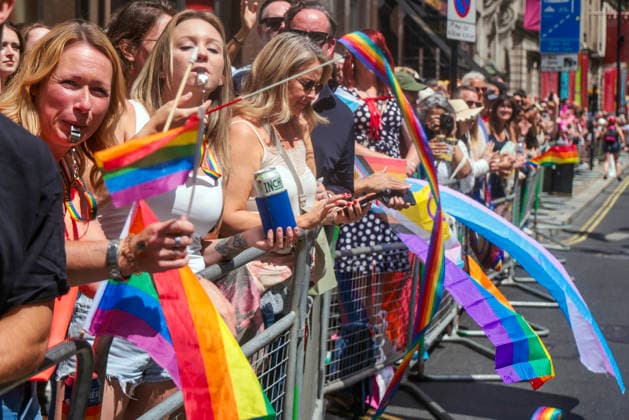 . 04 07 2026. London, United Kingdom. Pride in London Parade 2026. Pride in London 2026 a celebration of LGBTQ+ pride, with a parade through Piccadilly to performances on stage at Trafalgar Square.  xMartynxWheatleyx xi-Imagesx IIM-26883-0050