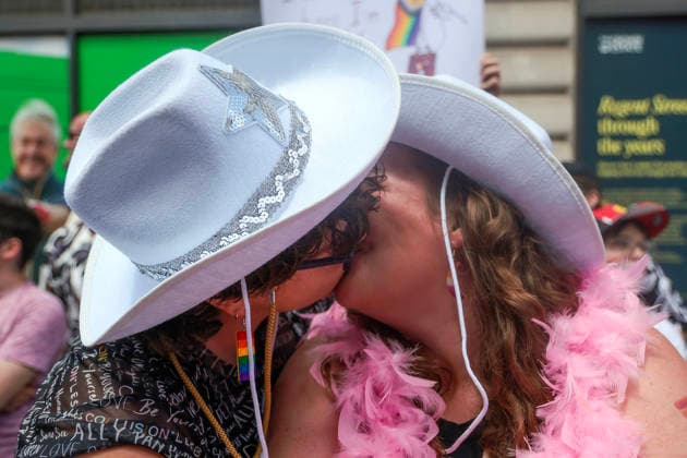 . 04 07 2026. London, United Kingdom. Pride in London Parade 2026. Pride in London 2026 a celebration of LGBTQ+ pride, with a parade through Piccadilly to performances on stage at Trafalgar Square.  xMartynxWheatleyx xi-Imagesx IIM-26883-0064