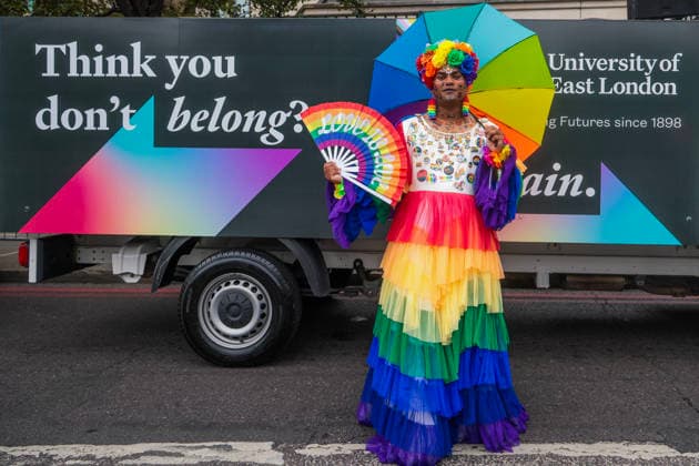 . 04 07 2026. London, United Kingdom. Pride in London Parade 2026. Pride in London 2026 a celebration of LGBTQ+ pride, with a parade through Piccadilly to performances on stage at Trafalgar Square.  xMartynxWheatleyx xi-Imagesx IIM-26883-0074