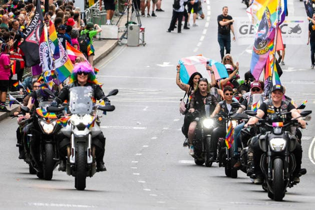 . 04 07 2026. London, United Kingdom. Pride in London Parade 2026. Pride in London 2026 a celebration of LGBTQ+ pride, with a parade through Piccadilly to performances on stage at Trafalgar Square.  xMartynxWheatleyx xi-Imagesx IIM-26883-0096