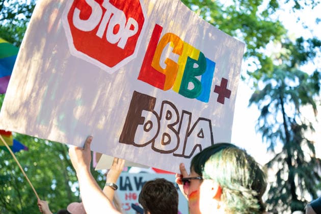 July 4, 2026, Madrid, Comunidad De Madrid, Spain: A participant holds up a sign during the 2026 Spanish State LGTBIQ Pride March, Madrid, Spain. Madrid Spain  - ZUMAc317 20260704_zip_c317_004 Copyright: xAdelinaxCobosx