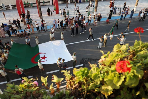 64th Anniversary of Algerian Independence A public celebration held to mark the 64th anniversary of Algerian independence in Boumerdes, Algeria, on July 4, 2026, Algerians began the War of National Liberation against France on November 1, 1954, and Algeria gained its independence on July 5, 1962. Photo by Billel Bensalem, APP, Algiers, Algeria Copyright: xAlgÃ riexPressexPhotosxBillelxBensalemx xAPPx IMG_5535