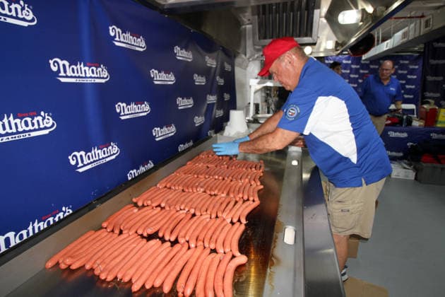 July 4, 2026, Brooklyn, New York, USA: Coney Island, New York July 4, 2026..Nathan s Hot Dog eating contest..The Nathan s Famous International Hot Dog Eating Contest is an annual American hot dog competitive eating competition held on July 4th... Miki Sudo ,& Joey Chestnut defended their tittles at the 2026 competition. Joey Chestnut ate 66 Hot Dogs and Miki Sudo ate 38.75 Hot Dogs. Brooklyn USA  - ZUMAct2_ 20260704_faf_ct2_047 Copyright: xBrucexCotlerx