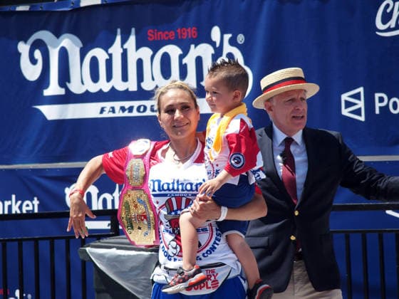 July 4, 2026, Brooklyn, New York, USA: Coney Island, New York July 4, 2026..Nathan s Hot Dog eating contest..The Nathan s Famous International Hot Dog Eating Contest is an annual American hot dog competitive eating competition held on July 4th... Miki Sudo ,& Joey Chestnut defended their tittles at the 2026 competition. Joey Chestnut ate 66 Hot Dogs and Miki Sudo ate 38.75 Hot Dogs. Brooklyn USA - ZUMAct2_ 20260704_faf_ct2_018 Copyright: xBrucexCotlerx