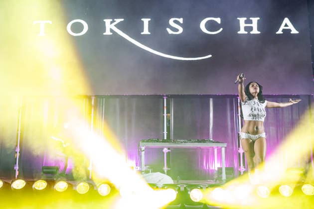 Tokischa Performs at MADO 2026 Singer Tokischa performs on the Puerta del Sol stage at MADO 2026 Madrid Pride on July 4, 2026, in Madrid, Spain. A leading Dominican artist in today’s urban music scene, Tokischa has developed a provocative, free, and unfiltered style. Her sound blends dembow, trap, reggaeton, and punk attitude, with an irreverent stage presence that defies norms and celebrates self-expression. Diego Radamé Madrid, Spain Madrid, Spain Spain  Copyright: xDiegoxRadamÃ sx 7645209
