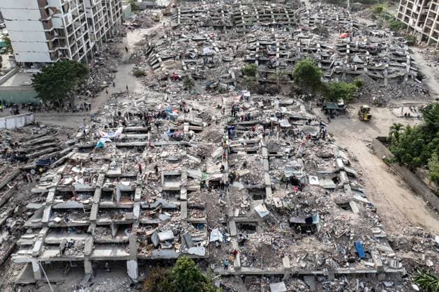 Aerial views reveal scale of devastation in Venezuela after twin earthquakes LA GUAIRA, VENEZUELA - JULY 4: An aerial view captures the catastrophic destruction across the Caraballeda and Caribe neighborhoods in the coastal city of La Guaira, Venezuela, on July 4, 2026, the area hardest hit by the recent 7.2 and 7.5 magnitude twin earthquakes. As emergency response teams continue searching the debris for survivors, the aerial footage underscores the severe impact of the disaster. Cem Tekkesinoglu Anadolu La Guaira Venezuela. Editorial use only. Please get in touch for any other usage.  Copyright: x2026xAnadoluxCemxTekkesinoglux