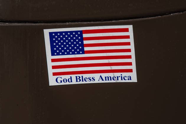 July 4, 2026, Provo, Utah, USA: A close-up view shows an American flag patch on a parade participant s shirt during America s Freedom Festival Grand Parade in Provo, Utah, Saturday, July 4, 2026. The annual event drew thousands of spectators to the downtown corridor. Provo USA - ZUMAm292 20260704_znp_m292_066 Copyright: xCharlesxMcClintockxWilsonx