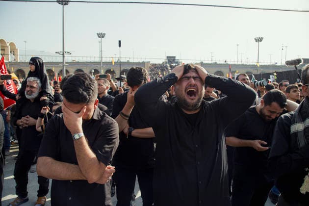 Tehran Iran Khamenei Funeral July 4 Mourners react during the funeral ceremony for Iran s late Supreme Leader Ayatollah Ali Khamenei in the courtyard of the Imam Khomeini Grand Mosalla in Tehran, Iran, on July 4, 2026. Ayatollah Khamenei and members of his family were killed on February 28 in a U.S.-Israeli airstrike during the first day of a military campaign against the Islamic Republic. The attack brought an end to his 36-year rule, leading to a six-day multi-city state funeral and drawing thousands of mourners to pay their final respects. Tehran Tehran Iran Copyright: xHosseinxBerisx