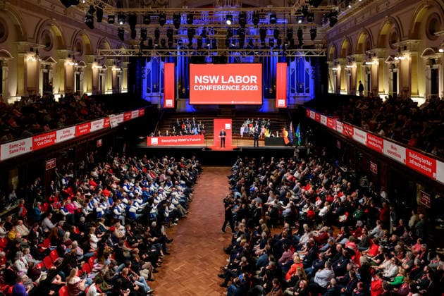 2026 NSW LABOR STATE CONFERENCE, Prime Minister Anthony Albanese talks during the the 2026 NSW Labor state conference in Sydney, Sunday, July 5, 2026. ( NO ARCHIVING SYDNEY NEW SOUTH WALES AUSTRALIA  Copyright: xSTEVENxMARKHAMx 20260705118567086846
