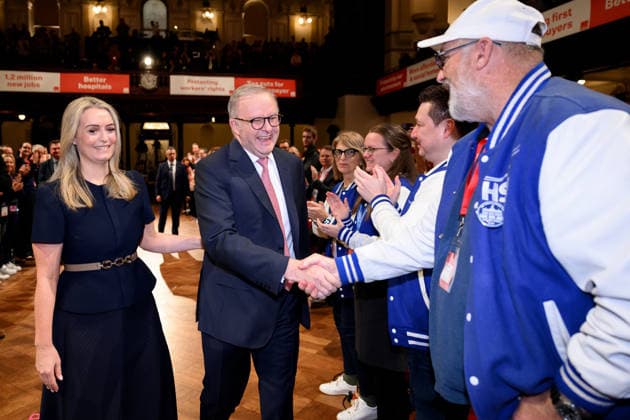 2026 NSW LABOR STATE CONFERENCE, Prime Minister Anthony Albanese arrives before the the 2026 NSW Labor state conference in Sydney, Sunday, July 5, 2026. ( NO ARCHIVING SYDNEY NEW SOUTH WALES AUSTRALIA  Copyright: xSTEVENxMARKHAMx 20260705131744799940
