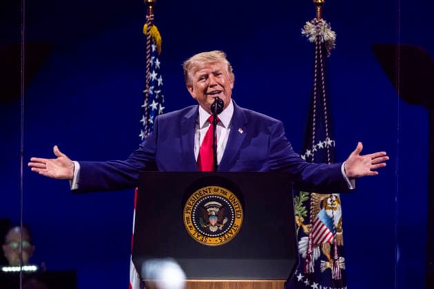 July 4, 2026, Washington, District Of Columbia, USA: US President Donald Trump speaks during the Salute to America 250 celebration on the National Mall in Washington, DC, USA, 04 July 2026. The fireworks display that followed the presidentÃ¢â‚¬â ¢s speech is reportedly the largest in history, with 850,000 shells launched over 40 minutes Washington USA  - ZUMAs152 20260704_faa_s152_046 Copyright: xJimxLoScalzox-xPoolxviaxCNPx