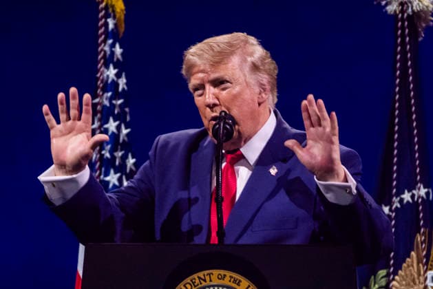 July 4, 2026, Washington, District Of Columbia, USA: US President Donald Trump speaks during the Salute to America 250 celebration on the National Mall in Washington, DC, USA, 04 July 2026. The fireworks display that followed the presidentÃ¢â‚¬â ¢s speech is reportedly the largest in history, with 850,000 shells launched over 40 minutes Washington USA  - ZUMAs152 20260704_faa_s152_050 Copyright: xJimxLoScalzox-xPoolxviaxCNPx