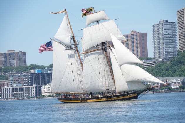 July 4, 2026, New York, Ny, USA: America 250 Tall Ships Parade and Air Show on the Hudson River, NYC.July 4,, 2026. . America 250 Tall Ships Parade on the Hudson River, NYC.July 4,, 2026. New York USA  - ZUMAms4_ 20260704_faf_ms4_007 Copyright: xSoniaxMoskowitzxGordonx