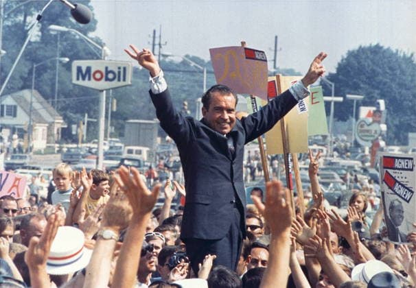 RECORD DATE NOT STATED Richard Nixon was president of the United States Richard Nixon (1913 - 1994) president of the United States, serving from 1969 to 1974. A member of the Republican Party, Nixon previously served as the 36th vice president from 1953 to 1961, he became the only president to resign from the office, following the Watergate scandal. Editorial use only. All other uses to be cleared with the copyright owner (World History Archive), in advance., WHA_181_0415.jpg, Richard Nixon; president; United States; Republican Party; vice president; Watergate scandal; resignation; 1969-1974; 36th president; American history; political scandal; impeachment; White House; Oval Office; Nixon administration; Cold War; foreign policy; domestic p Copyright: xWorldxHistoryxArchivex