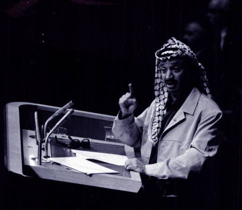 RECORD DATE NOT STATED Yasser Arafat was a Palestinian political leader Yasser Arafat (1929 - 2004), Palestinian political leader. He was Chairman of the Palestine Liberation Organization (PLO) from 1969 to 2004 and President of the Palestinian National Authority (PNA) from 1994 to 2004. Ideologically an Arab nationalist, he was a founding member of the Fatah political party, which he led from 1959 until 2004. Editorial use only. All other uses to be cleared with the copyright owner (World History Archive), in advance., WHA_181_0485.jpg, Yasser Arafat; Palestinian leader; PLO Chairman; Arab nationalist; Fatah party; Palestinian National Authority; Palestinian politics; Middle East leader; Palestinian liberation; Palestinian history; Palesti Copyright: xWorldxHistoryxArchivex