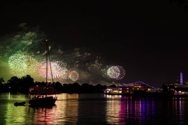 July 5, 2026, Washington, District Of Columbia, USA: The Freedom 250 fireworks display celebrating the 250th anniversary of the United States of America is seen from the Southwest Waterfront in Washington, D.C. on July 5, 2026. Washington USA  - ZUMAd227 20260705_znp_d227_001 Copyright: xBryanxDozierx