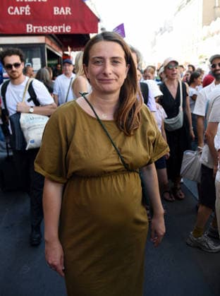 Demonstration Against The Sexual Violence - Paris Marine Tondelier during the demonstration against the sexual violence and for a law integral and memory of Lyhanna in Paris, France on July 4, 2026. Photo by Alain Apaydin ABACAPRESS.COM Paris France  Copyright: xApaydinxAlain ABACAx