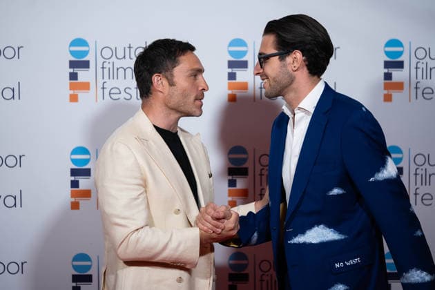 July 4, 2026, San Valentino Torio, Italy: Ed Westwick (L) and Giuliano Squitieri (R) attend the Photocall during the Outdoor Film Festival 2026. San Valentino Torio Italy - ZUMAs197 20260704_aaa_s197_499 Copyright: xAndreaxGulx