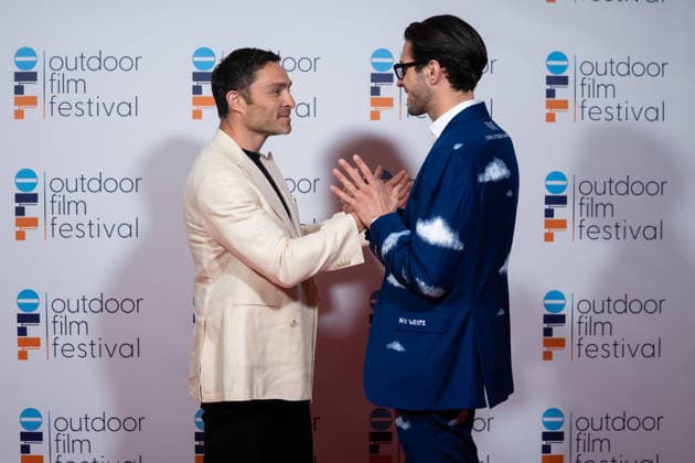 July 4, 2026, San Valentino Torio, Italy: Ed Westwick (L) and Giuliano Squitieri (R) attend the Photocall during the Outdoor Film Festival 2026. San Valentino Torio Italy  - ZUMAs197 20260704_aaa_s197_537 Copyright: xAndreaxGulx