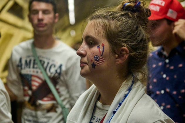 Americans Celebrate 250th Anniversary in Washington, US - 04 Jul 2026 A young lady with American flag face painting celebrates the US 250th anniversary on the National Mall in Washington DC. Washington United States Copyright: xDominicxGwinnx xSOPAxImagesx D.Gwinn_July 4_10_20260704_D85_8205