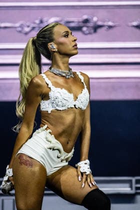 Bad Gyal live at Roskilde Festival 2026 Roskilde, Denmark. 04th, July 2026. The Spanish singer and songwriter Bad Gyal performs a live concert during the Danish music festival Roskilde Festival 2026 in Roskilde. Denmark, Roskilde  Copyright: xGonzalesxPhoto ErlingxBrodersenx