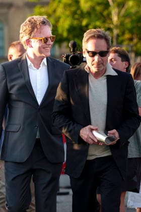 Christoph Gröner und David Duchovny beim Photocall zur Verleihung des CineMerit Awards auf dem 43. Filmfest München 2026 in der Hochschule für Fernsehen und Film. München, 04.07.2026 *** Christoph Gröner and David Duchovny at the photocall for the CineMerit Awards ceremony at the 43rd Munich Film Festival 2026 at the University of Television and Film Munich, July 4, 2026 Foto:xN.xKolinzx xFuturexImagex duchovny_6707