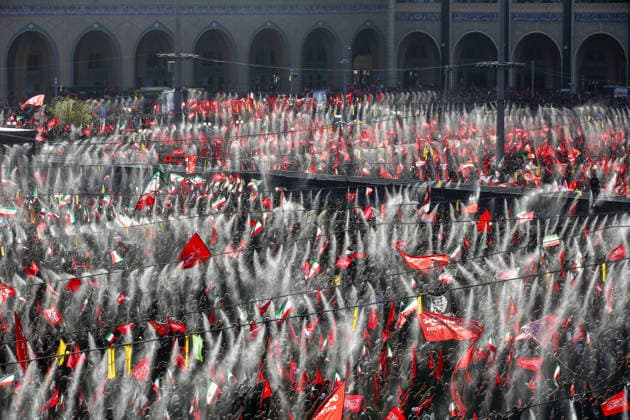 Funeral ceremony held for former Iranian Supreme Leader Ali Khamenei in Tehran TEHRAN, IRAN - JULY 5: Hundreds of thousands of Iranians gather at the Imam Khomeini Mosalla to attend the funeral prayer at Imam Khomeini Mosalla Mosque during the funeral ceremony for former Iranian Supreme Leader Ali Khamenei and his family members, who were killed in U.S.-Israeli attacks, in Tehran, Iran, on July 5, 2026. Fatemeh Bahrami Anadolu Tehran Iran. Editorial use only. Please get in touch for any other usage.  Copyright: x2026xAnadoluxFatemehxBahramix