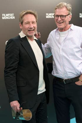 David Duchovny und John Lee Hancock beim Photocall zur Verleihung des CineMerit Awards auf dem 43. Filmfest München 2026 in der Hochschule für Fernsehen und Film. München, 04.07.2026 *** David Duchovny and John Lee Hancock at the photocall for the CineMerit Awards ceremony at the 43rd Munich Film Festival 2026 at the University of Television and Film Munich, July 4, 2026 Foto:xN.xKolinzx xFuturexImagex duchovny_6749
