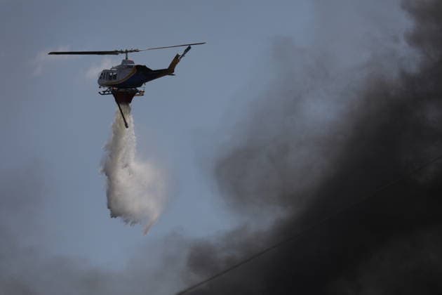 Wildfire continues near Thessaloniki as firefighters battle blaze THESSALONIKI, GREECE - JULY 5: Firefighters battle a wildfire that erupted the previous day in Oreokastro, on the outskirts of Thessaloniki, Greece on July 5, 2026. Svarnias Vasilis Anadolu Thessaloniki Greece. Editorial use only. Please get in touch for any other usage.  Copyright: x2026xAnadoluxSvarniasxVasilisx
