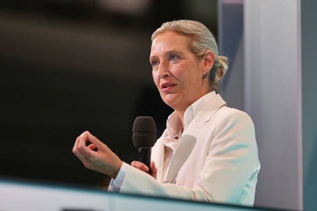 Erfurt, Thüringen, Deutschland, 05.07.2026: Messe: AfD-Bundesparteitag: Alice Weidel *** Erfurt, Thuringia, Germany, July 5, 2026, AfD National Party Convention, Alice Weidel Copyright: xdtsxNachrichtenagenturx dts_126571